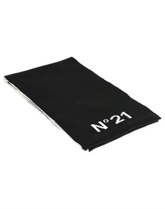 Черный шарф из шерсти с логотипом детский No21