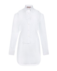 Белая рубашка с имитацией манишки Mrz