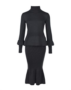 Комплект из водолазки и юбки черного цвета Maison kaleidoscope