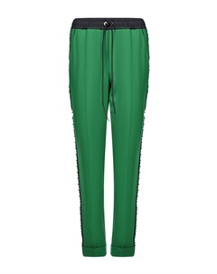 Зеленые брюки с заклепками на лампасах Parosh