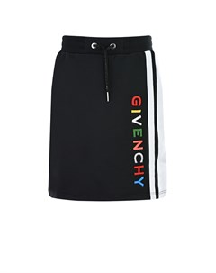 Черная юбка с лампасом Givenchy