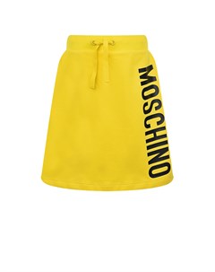Желтая юбка с логотипом детская Moschino