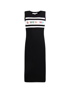 Платье прямого кроя с цветным логотипом Givenchy