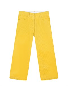 Желтые брюки из вельвета детские Stella mccartney