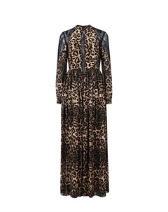 Леопардовое платье с кружевной отделкой John richmond