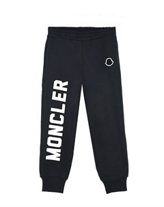 Черные спортивные брюки с логотипом Moncler