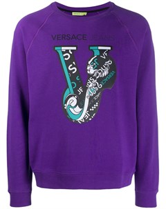 Свитер с логотипом V Versace jeans couture