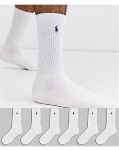 Набор белых носков 6 пар Polo ralph lauren
