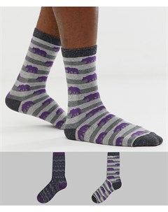 2 пары фиолетовых носков Totes