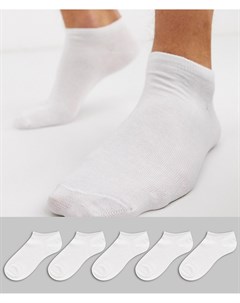 Белые спортивные носки New look