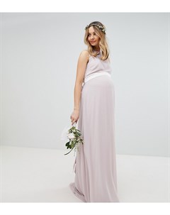 Платье макси с бантом на спине wedding Tfnc maternity