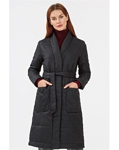 Утепленное пальто с поясом Neohit