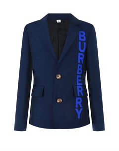 Синий пиджак с логотипом детский Burberry