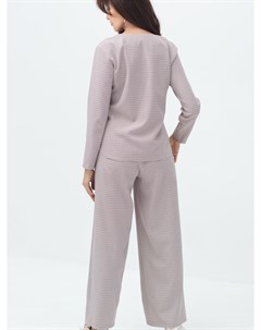 Комплект широкие брюки с блузой в пижамном стиле Victoria filippova
