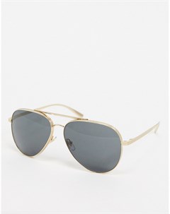 Золотистые солнцезащитные очки авиаторы 0VE2217 Versace