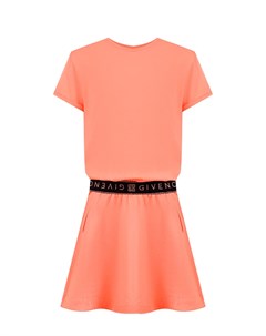 Платье из хлопка с эластичным поясом Givenchy