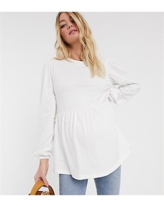 Топ с пышным рукавом на манжете и завязкой на спине ASOS DESIGN Maternity Asos maternity