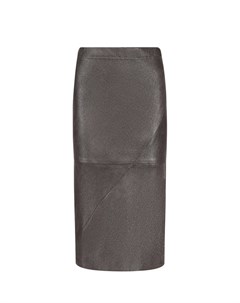 Кожаная юбка карандаш с эластичным поясом Brunello cucinelli