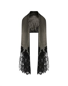 Плиссированный шарф с кружевной вставкой Valentino