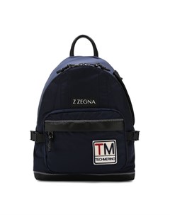 Текстильный рюкзак с внешним карманом на молнии Z zegna