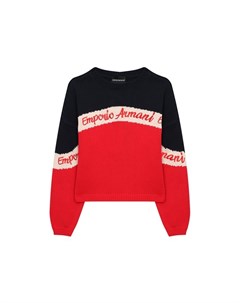 Хлопковый пуловер Emporio armani