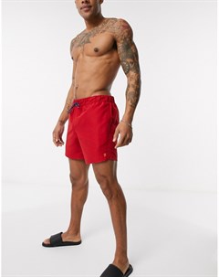 Красные шорты для плавания с логотипом Colbert Farah