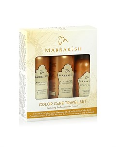 Color Care Travel Set Набор женский для окрашенных волос шампунь 90мл кондиционер 90мл несмываемый с Marrakesh