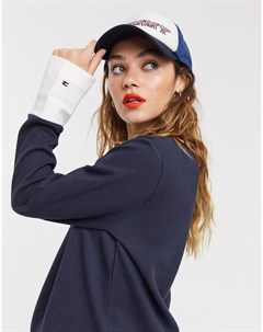 Темно синий топ Tommy hilfiger