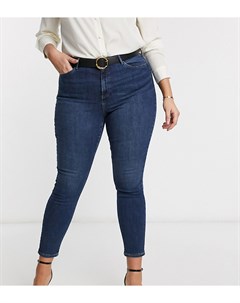 Синие джинсы скинни Vero moda curve