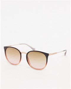 Круглые солнцезащитные очки с коричневыми стеклами с эффектом деграде Ted baker london