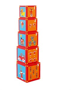 Кубики 6181050 Stacking Tower Сircus Scratch