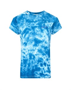 Синяя футболка с эффектом tie dye Forte dei marmi couture