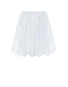 Белая юбка с перфорированным узором детская Arc-en-ciel