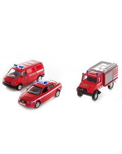 Welly 99610 3c велли игровой набор машин пожарная служба 3 шт Welly