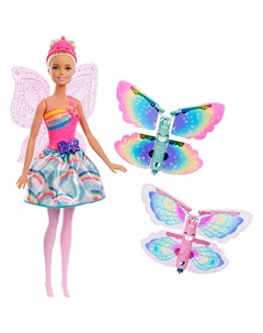 Mattel barbie frb08 барби фея с летающими крыльями в ассортименте Mattel barbie
