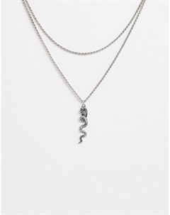 Ожерелье с подвеской в виде змеи Sacred hawk