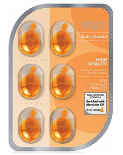 Масло для питания ломких и жестких волос коричневые капсулы Hair Vitality 6 шт 5 49 г Ellips