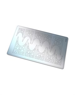 Металлизированные наклейки 123 серебро Freedecor