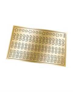 Металлизированные наклейки 184 золото Freedecor