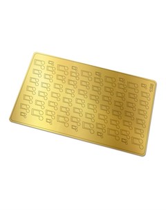 Металлизированные наклейки 125 золото Freedecor