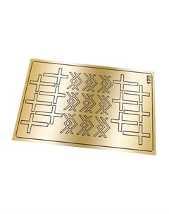Металлизированные наклейки 176 золото Freedecor