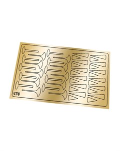 Металлизированные наклейки 173 золото Freedecor