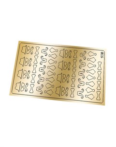 Металлизированные наклейки 183 золото Freedecor
