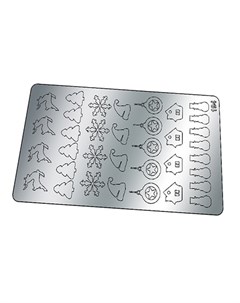 Металлизированные наклейки 194 серебро Freedecor