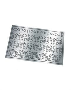 Металлизированные наклейки 184 серебро Freedecor