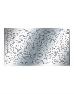 Металлизированные наклейки 203 серебро Freedecor