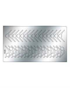 Металлизированные наклейки 219 серебро Freedecor