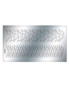 Металлизированные наклейки 214 серебро Freedecor