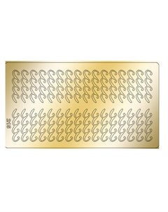Металлизированные наклейки 215 золото Freedecor
