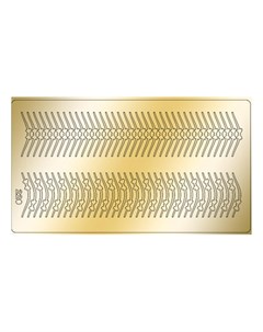 Металлизированные наклейки 220 золото Freedecor
